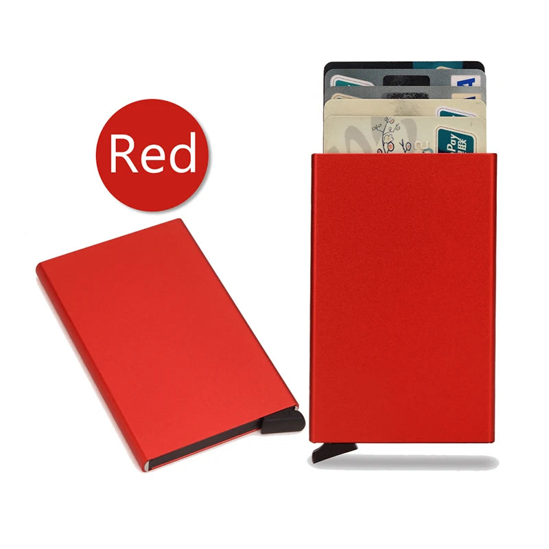 RFID Smart Slim Wallet Card Holder Metal Thin beunik