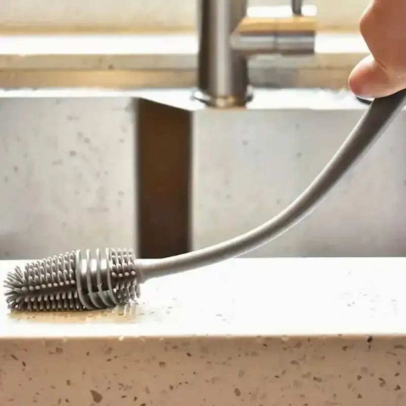 Long Handle Silicone Bottle Brush Cleaning Brush beunik
