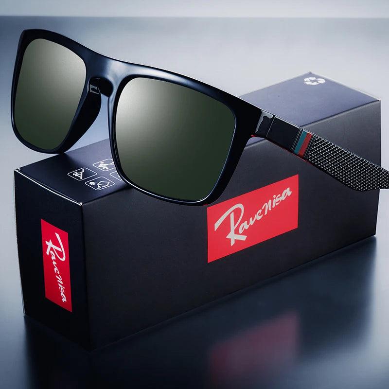 Fashion Square Vintage Polarized Sunglasses beunik