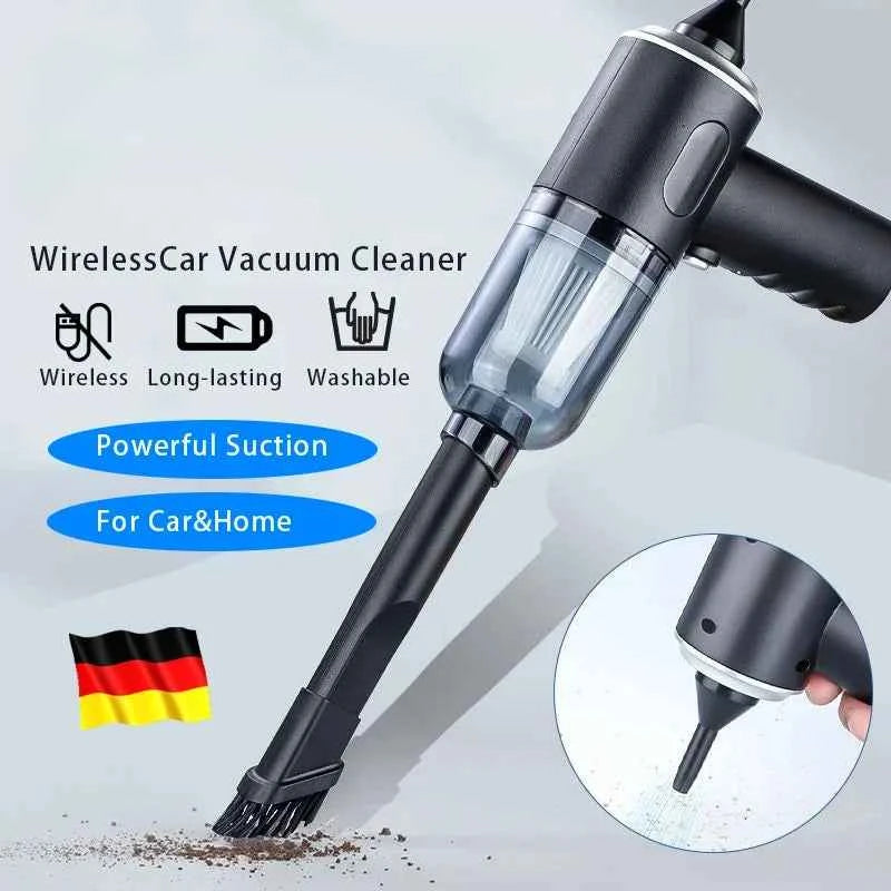 Wireless Car Vacuum Cleaner USB Charging 1200mAh 9000Pa