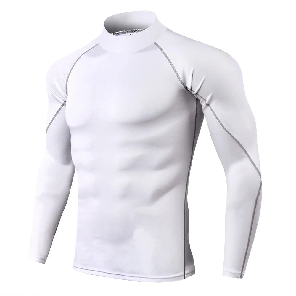 Compression T Shirt Men Long Sleeve Bodybuilding Sport Gym Clothing beunik