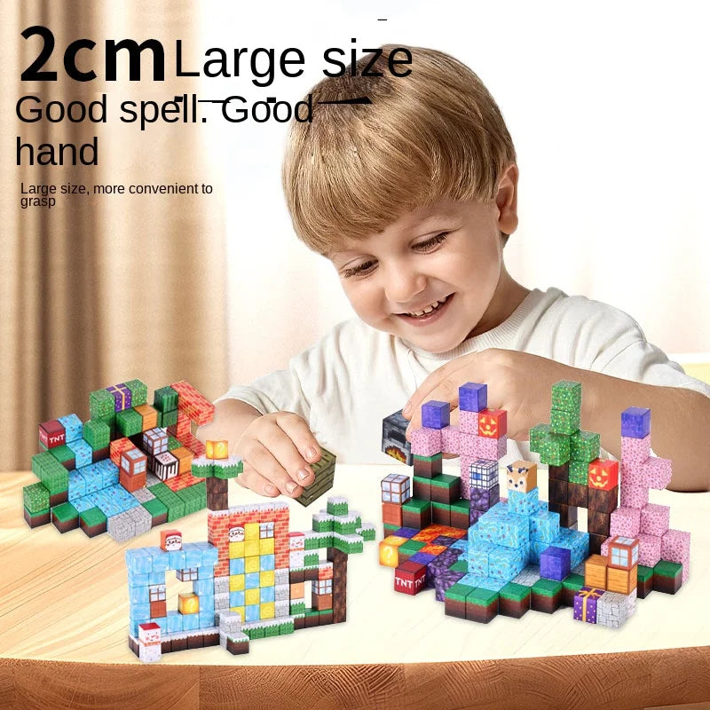 Magnetic Blocks Build Mine World beunik