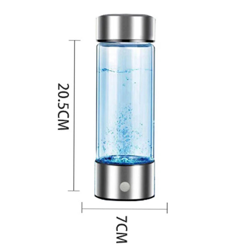 420ml Hydrogen-Rich Water Cup Electric Hydrogen Rich Water Generator Bottle Titanium Quality Filter Portable beunik