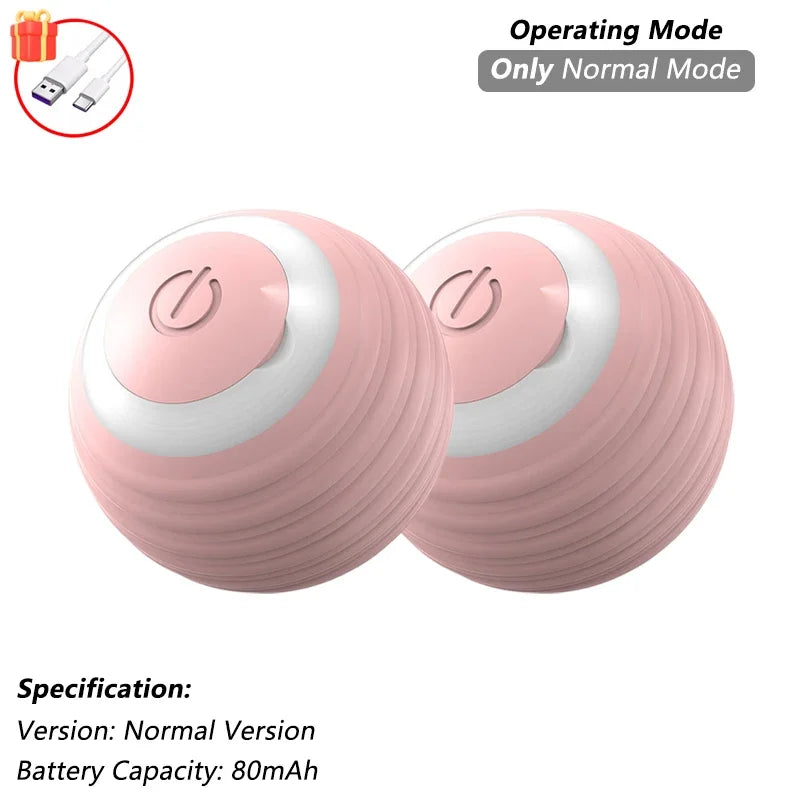 Cat Interactive Ball Toy Automatic Rolling Ball Faux Tail Rechargeable Smart Pet Electric Toy beunik