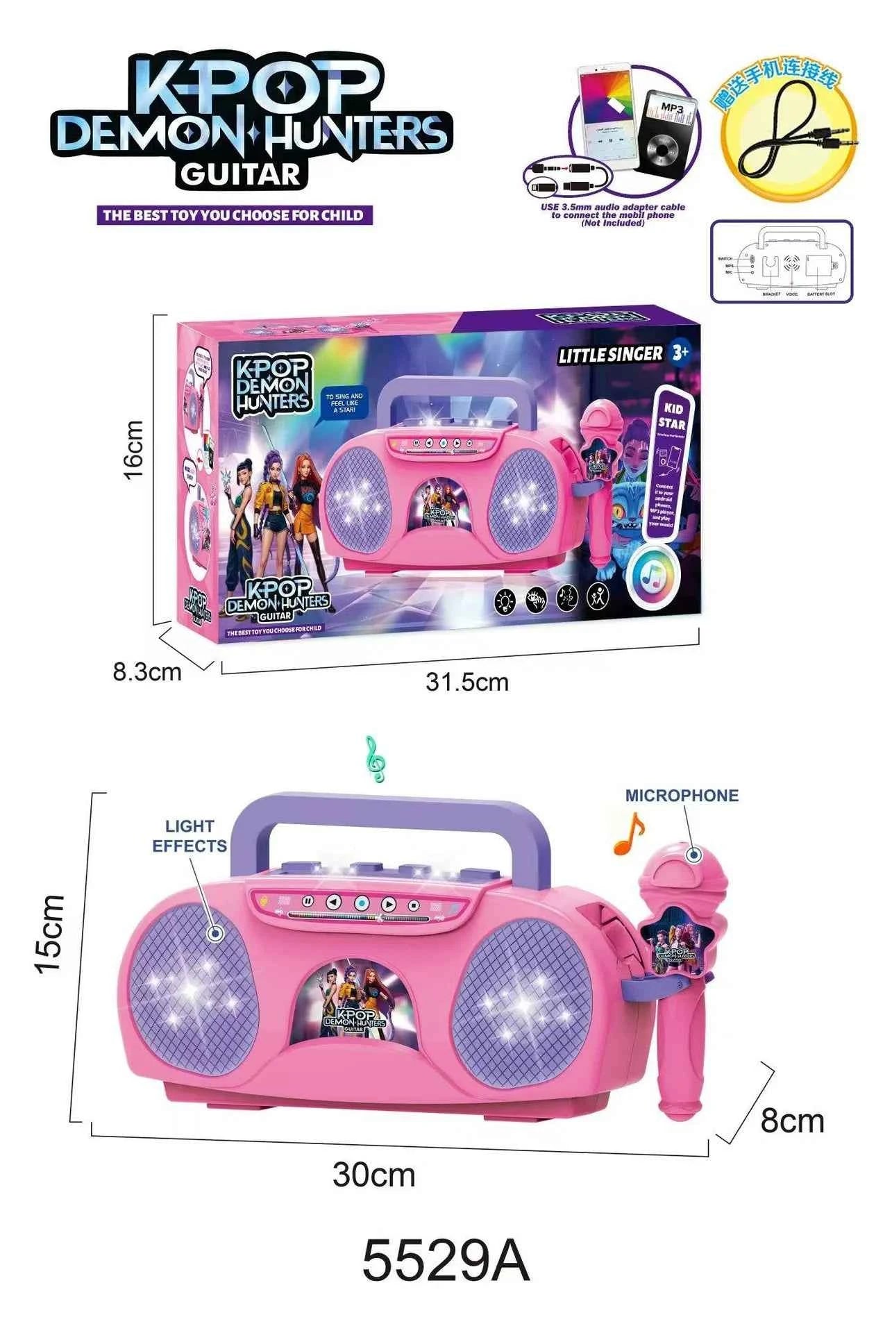 Kpop Karaoke Singing Microphone Set with Adjustable Stand