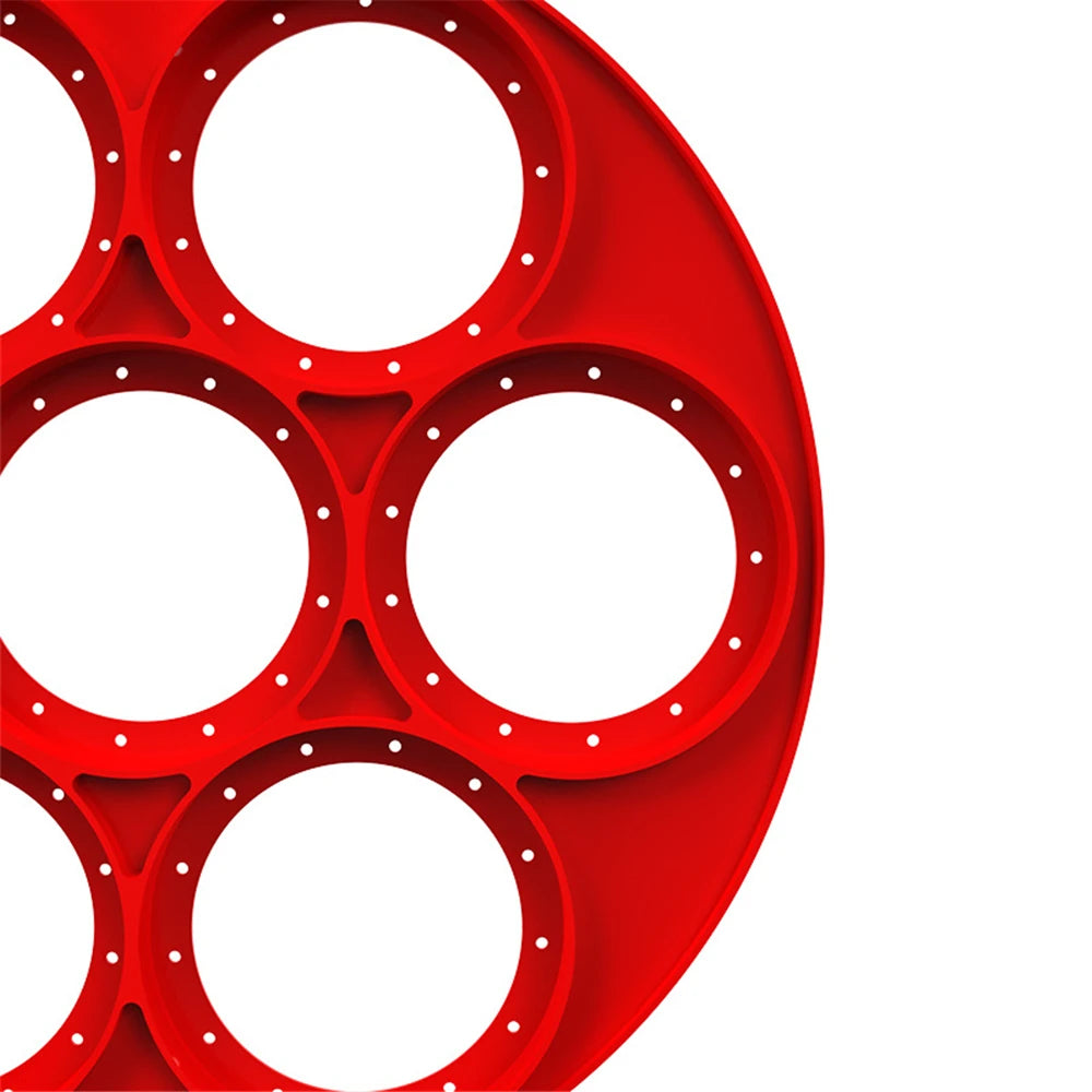 7 Holes Nonstick Baking Mold Silicone Pancake Maker Ring Fried Egg Molds for Cooking beunik