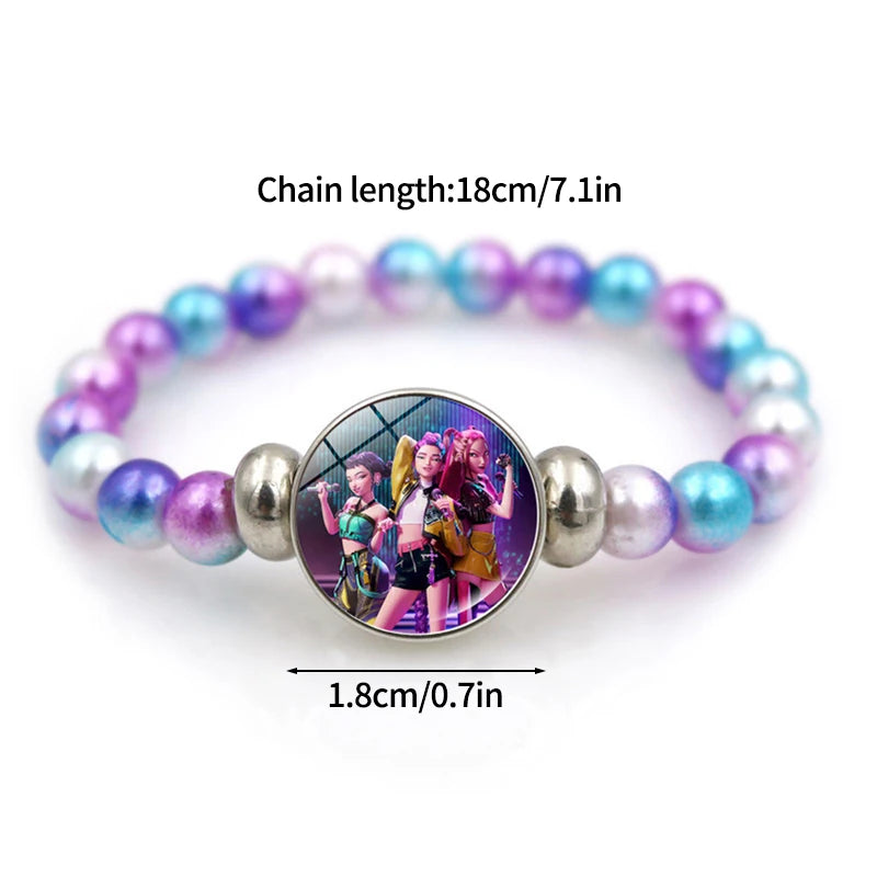 K-Pop Idol Inspired Beaded Charm Necklace – Rumi, Zoey & Mira Pendant