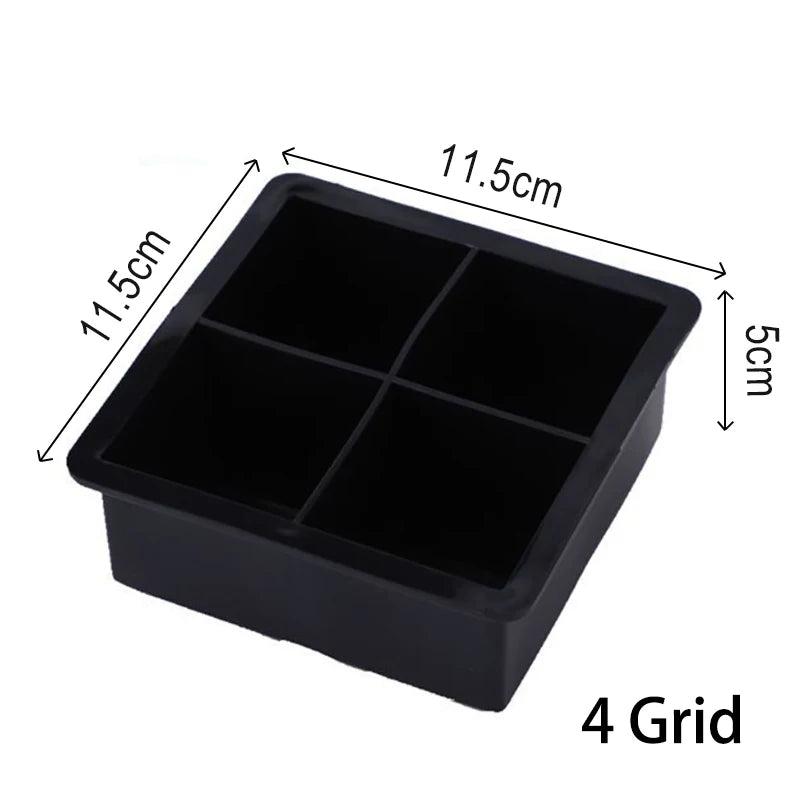 Grid Big Ice Tray Mold Box Large Food Grade Silicone beunik