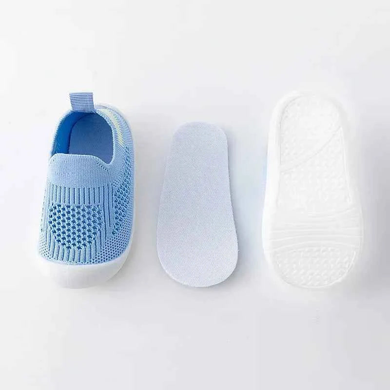 New Mesh Knit Breathable Baby Shoe Anti Slip