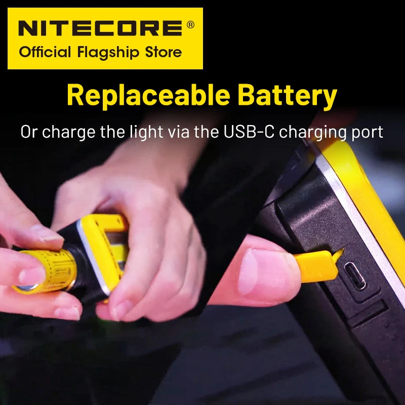 USB-C Rechargeable Work Light 180° Adjustable Multifunctional Triple Output Floodlight Spotlight beunik