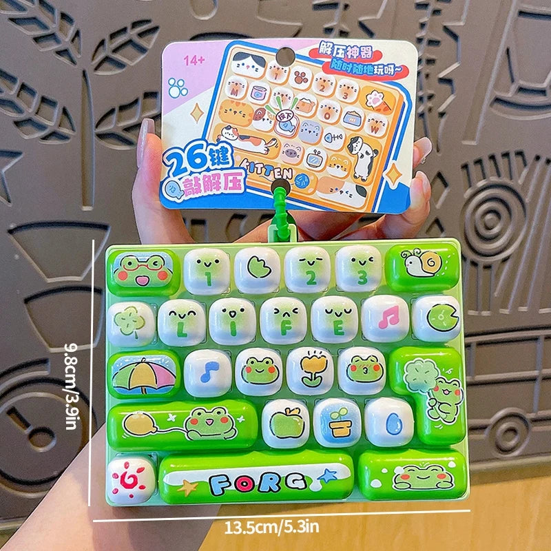 Mini Keyboard Fidget Keychain