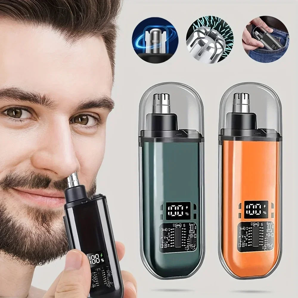 Compact Grooming Kit Nose Ear Hair Trimmer for Men USB C Rechargeable beunik