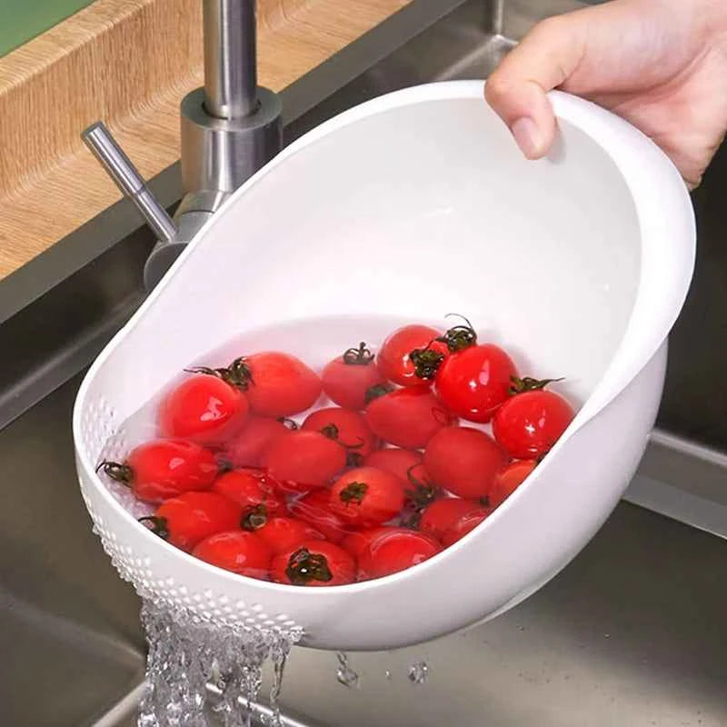 Rice Sieve Plastic Colander Kitchen Drain Basket