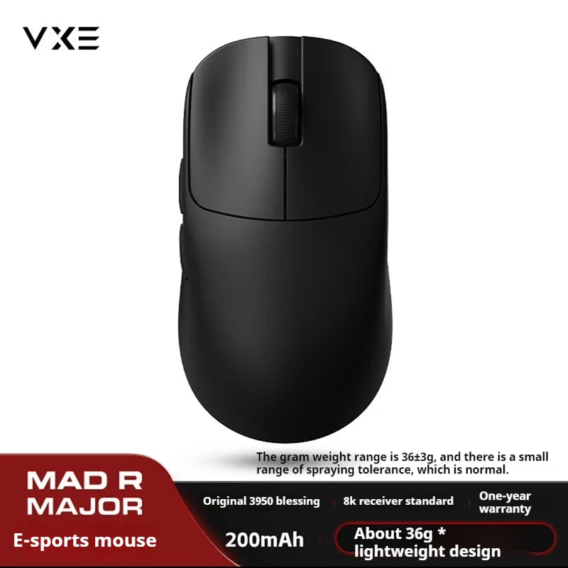 Mad R/R Major Gaming E-Sports Mouse Paw3395/3950 beunik