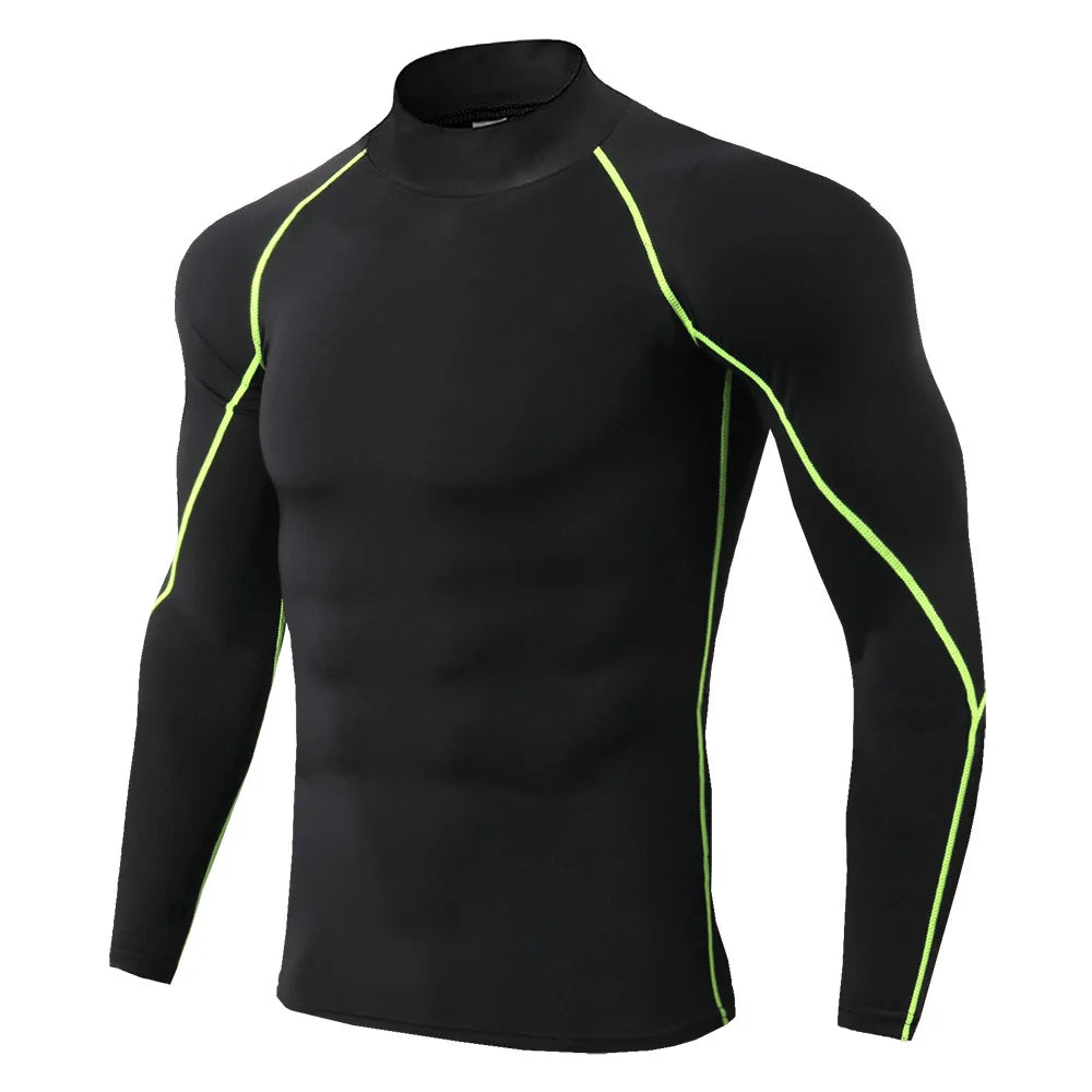 Compression T Shirt Men Long Sleeve Bodybuilding Sport Gym Clothing beunik