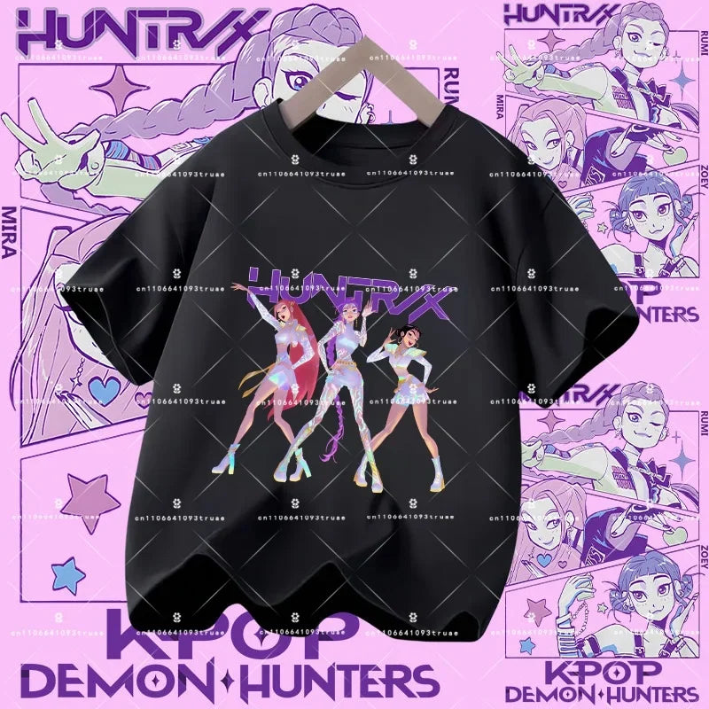 KPOP DEMON HUNTERS Kids T-Shirts – HUNTR/X Collection
