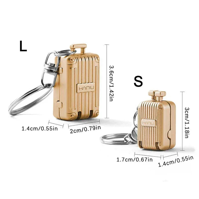 Luggage Keychain Foldable Nail Cutter Stainless Steel Nail Clippers beunik