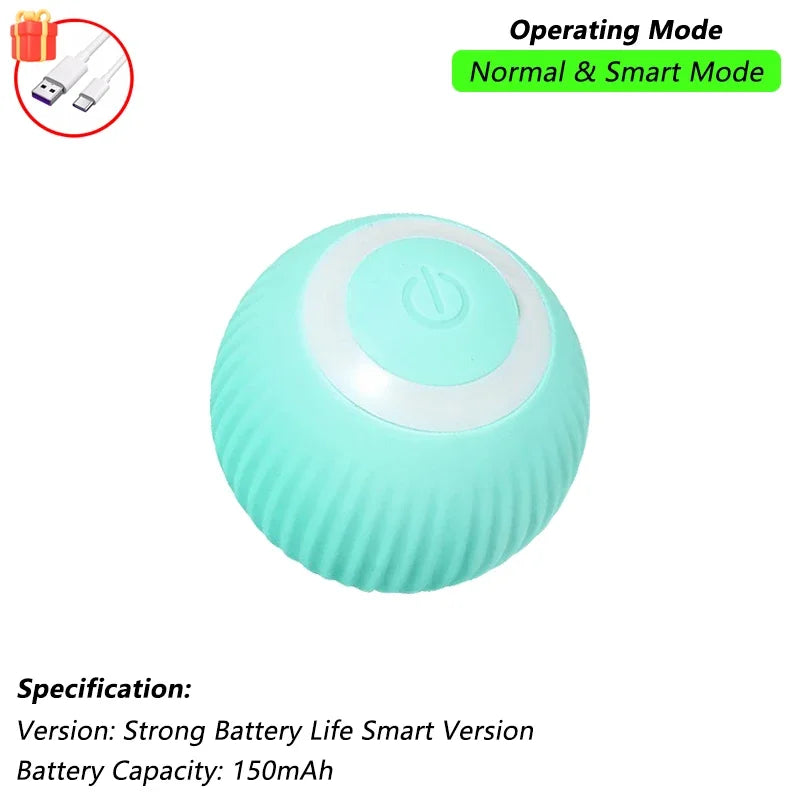 Cat Interactive Ball Toy Automatic Rolling Ball Faux Tail Rechargeable Smart Pet Electric Toy beunik