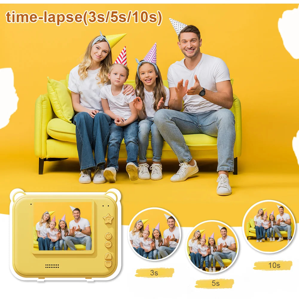 SnapFun Digital Kids Instant Printing Camera – Mini Thermal Printer for Kids' Photography beunik