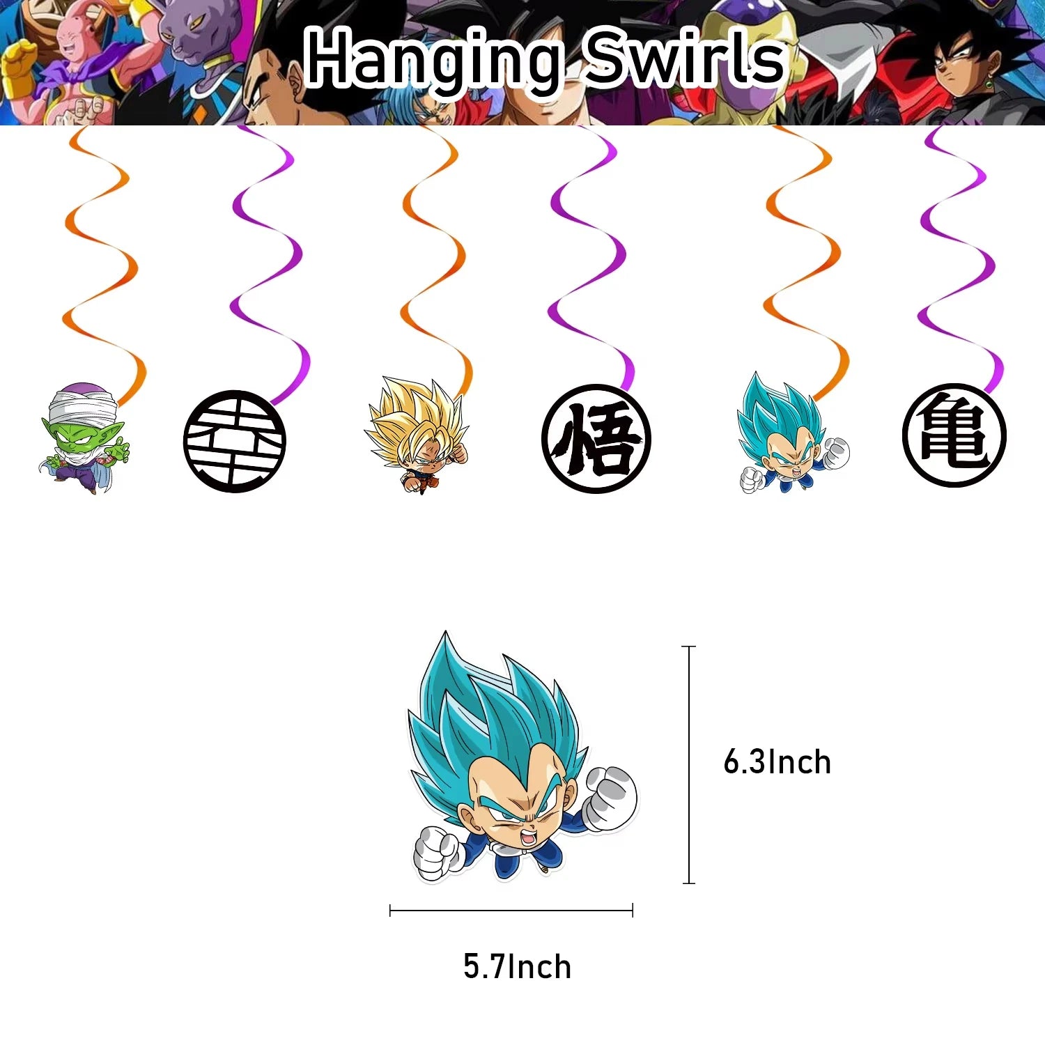 Dragonball Z party gift bags