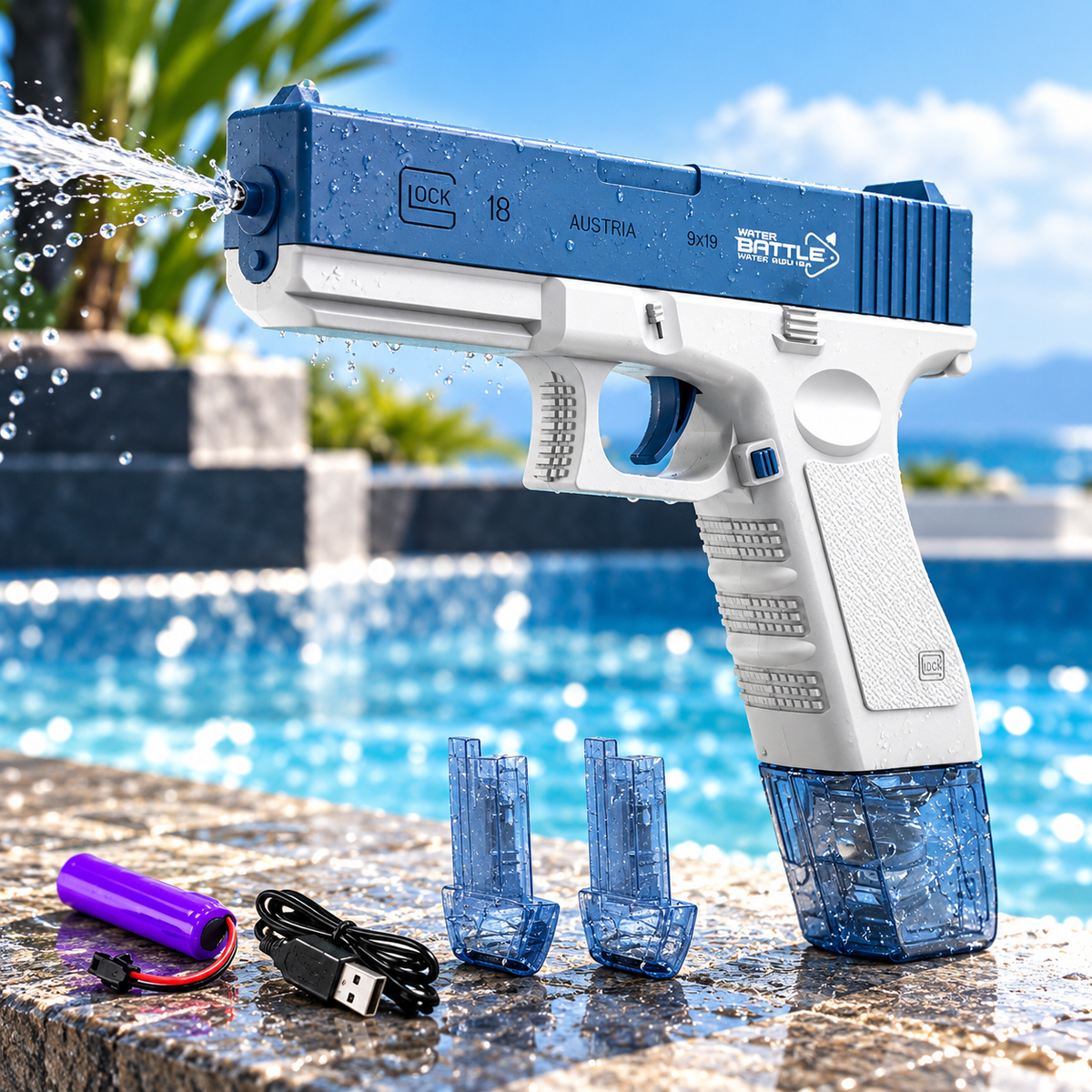 Automatic Glock Water Gun Toy