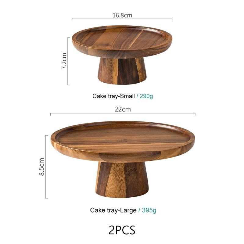 Acacia Wood Decoration Tea Plate - beunik