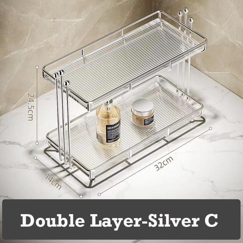 Bathroom Organizer Rack Acrylic Storage - beunik