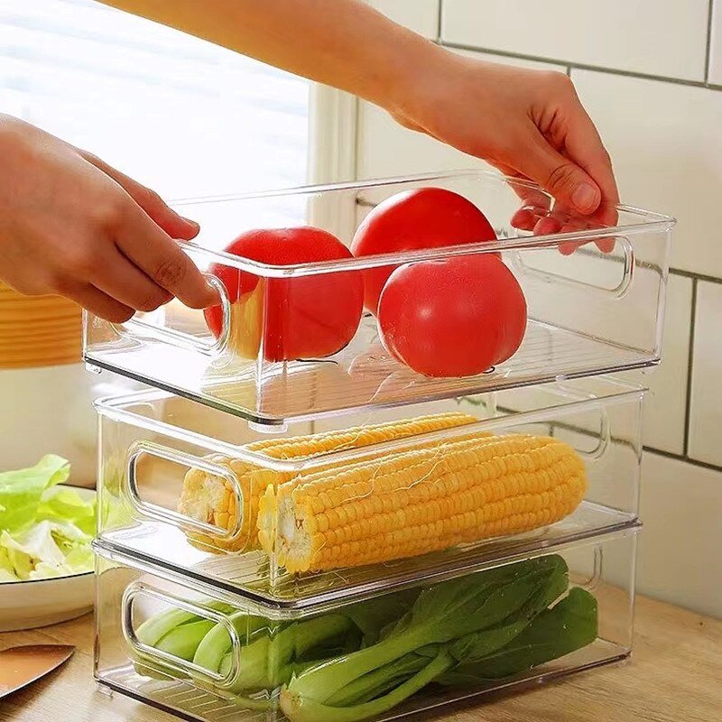 Clear Refrigerator Drawer Organizer Storage box - beunik