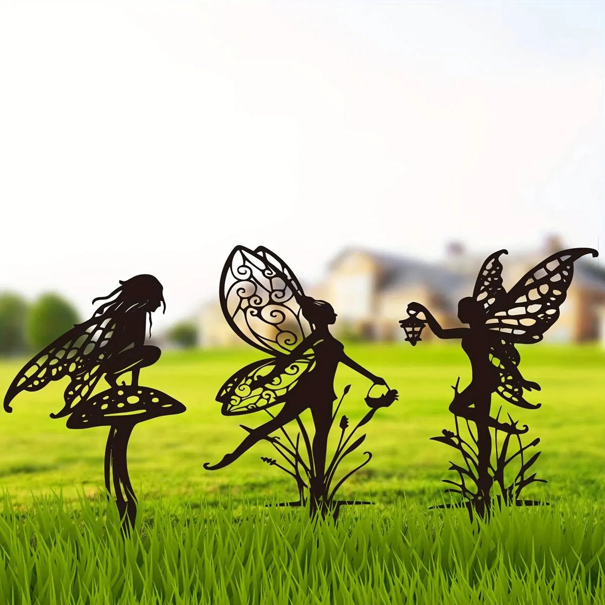 Garden Fairy Metal Outdoor Decor for Your Patio and Lawn - beunik