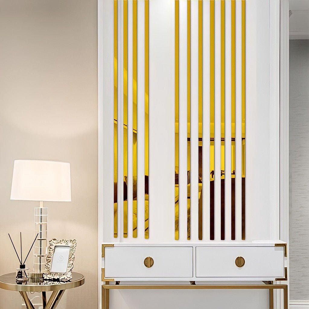 Gold Wall Sticker Stainless Steel Flat Rolls - beunik