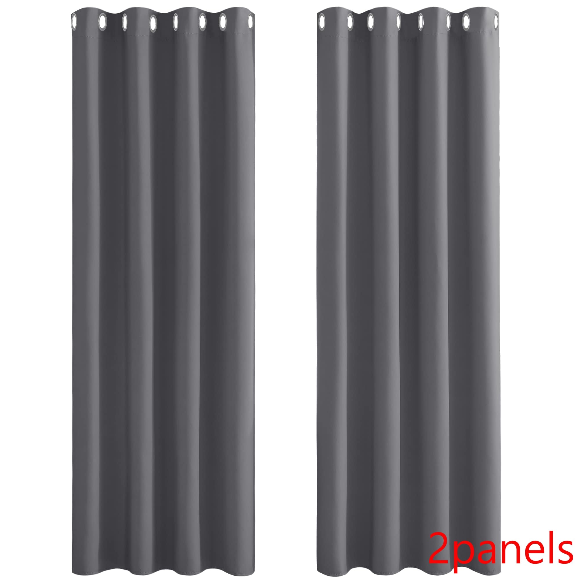 Grommet Solid Blackout Curtains for Bedroom - beunik