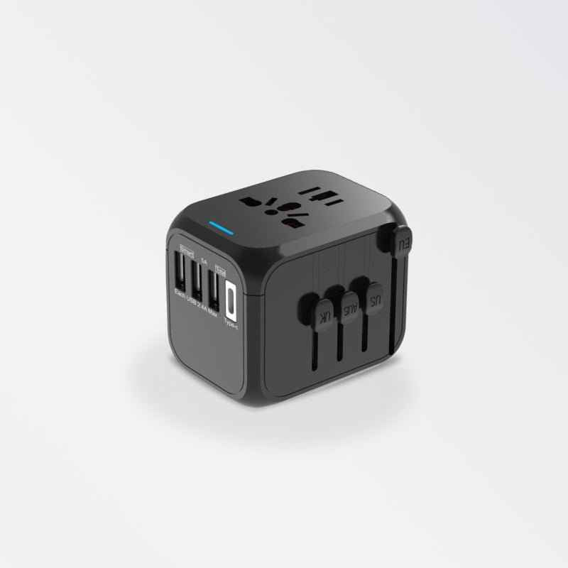 International Universal Travel Plug Adapter 3USB