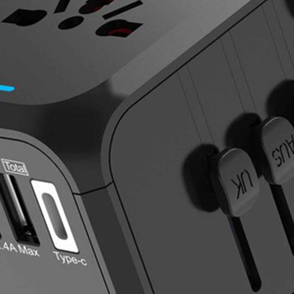 International Universal Travel Plug Adapter 3USB
