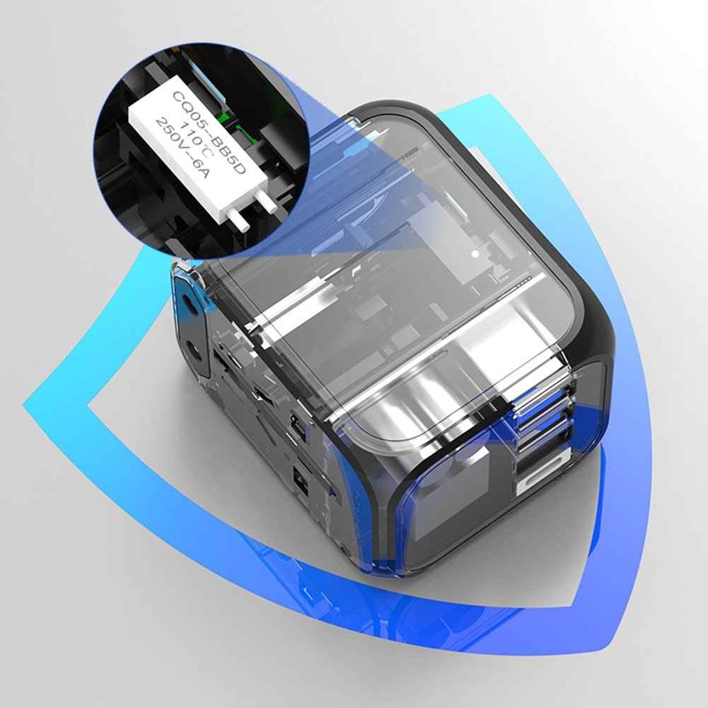 International Universal Travel Plug Adapter 3USB