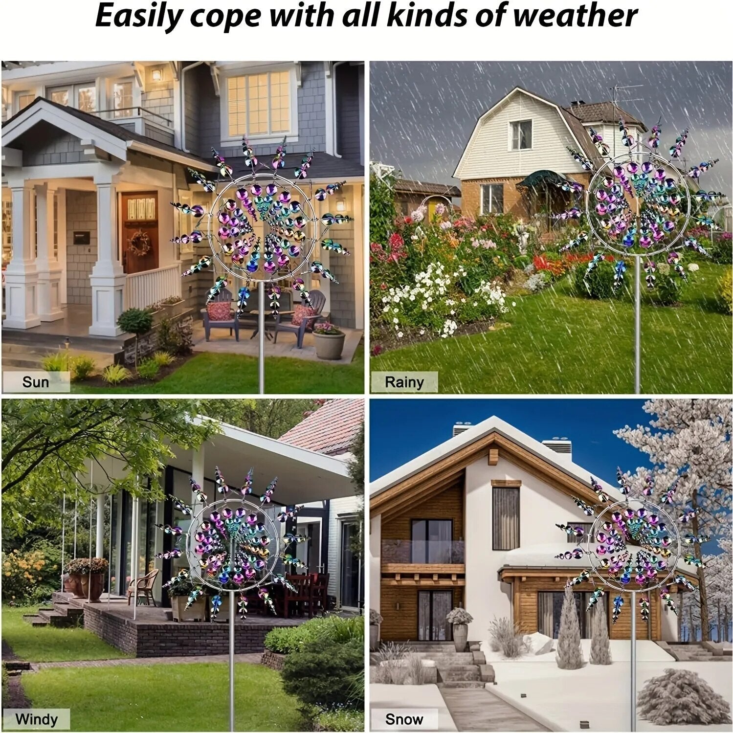 Magical Kinetic Metal Windmill Spinner - beunik