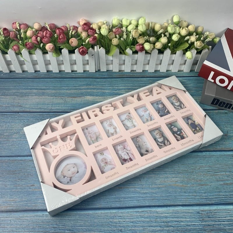 My First Year Baby Keepsake Frame 0-12 Months Picture Frame - beunik