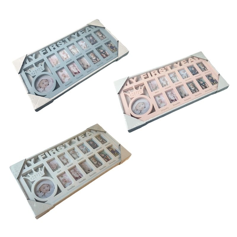 My First Year Baby Keepsake Frame 0-12 Months Picture Frame - beunik