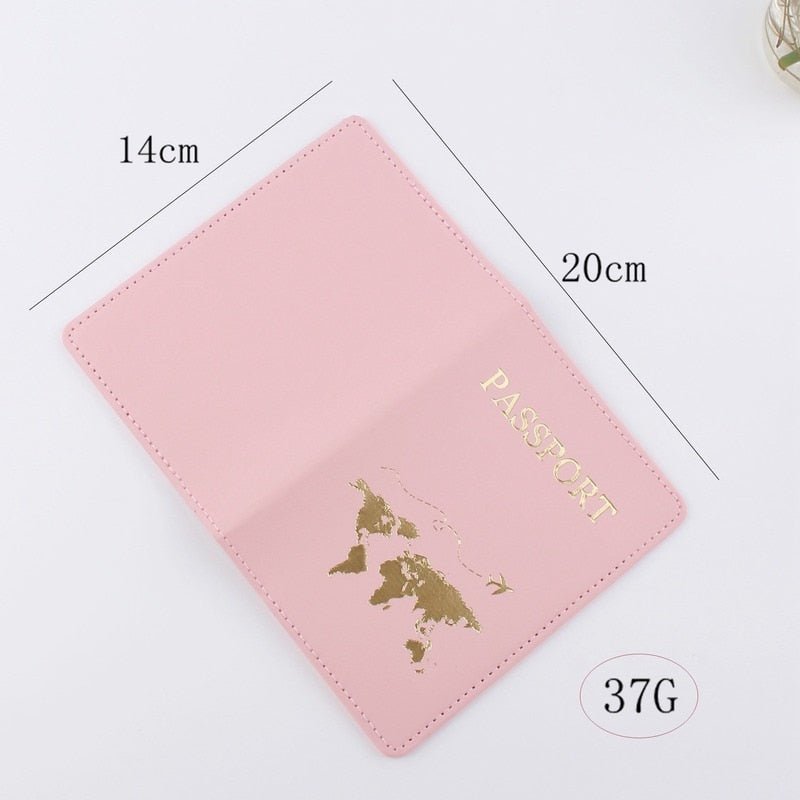 Passport Cover World Map Design & Luggage tagsr - beunik