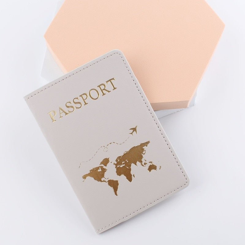 Passport Cover World Map Design & Luggage tagsr - beunik