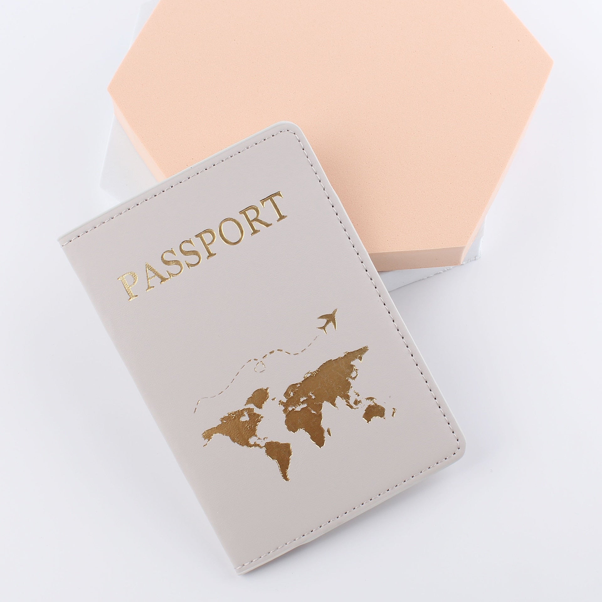 Passport Cover World Map Design & Luggage tagsr - beunik
