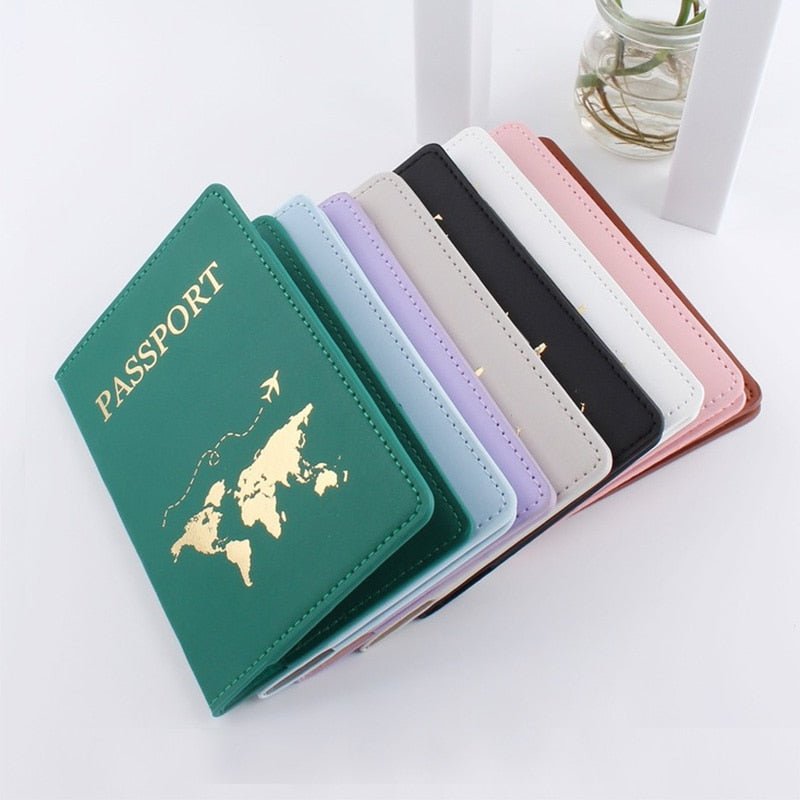 Passport Cover World Map Design & Luggage tagsr - beunik