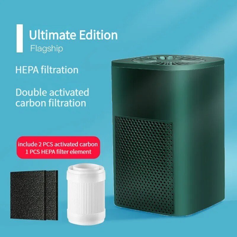 Portable Air Purifier Fresheners Filter Air Cleaner USB - beunik
