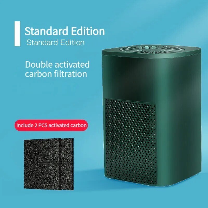 Portable Air Purifier Fresheners Filter Air Cleaner USB - beunik
