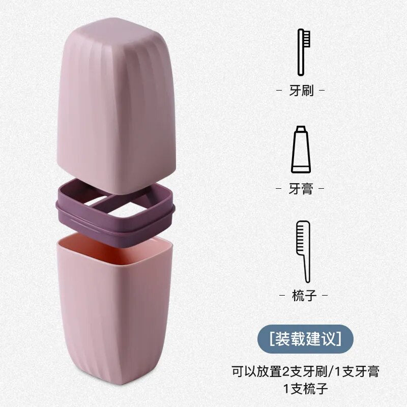 Portable Toothbrush Toothpaste Holder Case - beunik