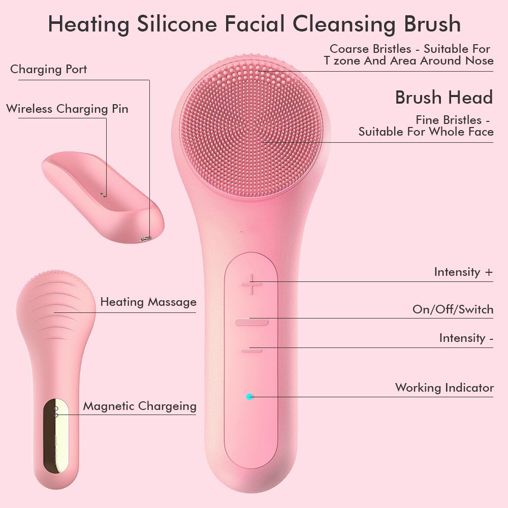 Sonic Facial Deep Cleansing Brush Waterproof - beunik