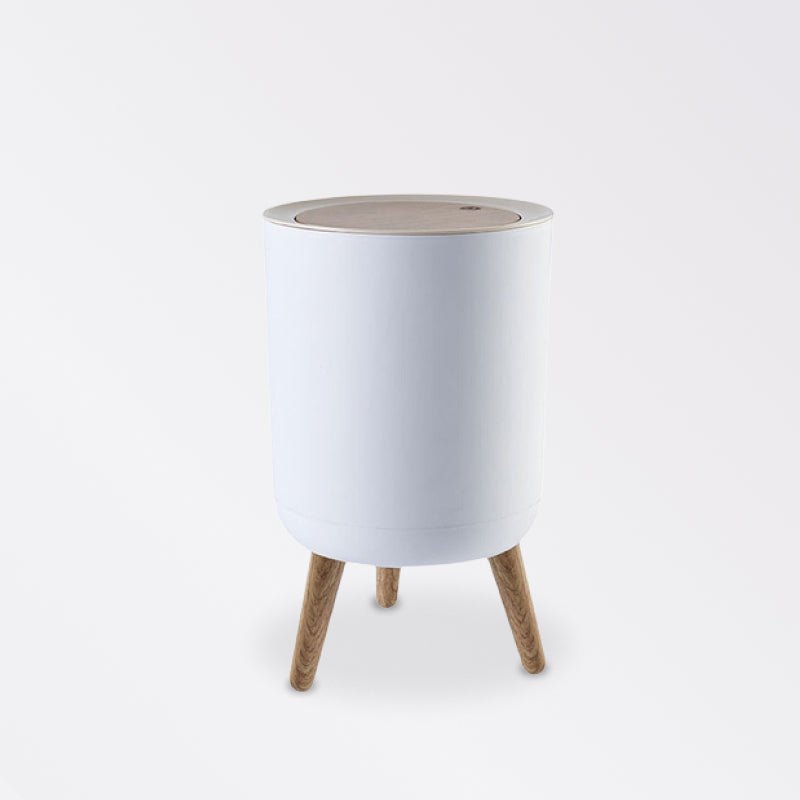 Trash Can with Lid High Foot Press - beunik