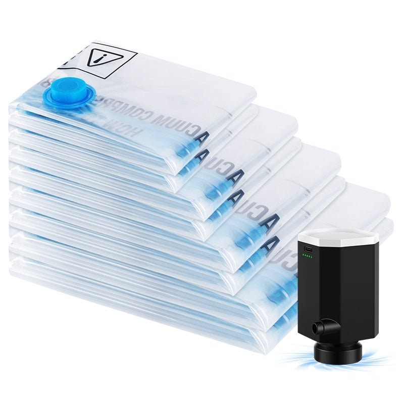 Vacuum Travel Storage Bags with Pump - beunik