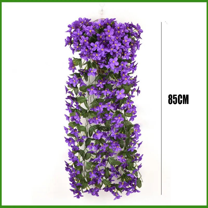 Violet Artificial Flowers Party Decor - beunik