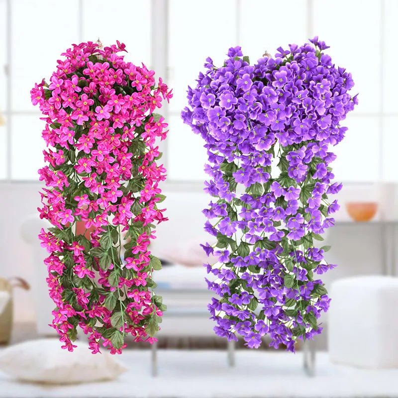 Violet Artificial Flowers Party Decor - beunik