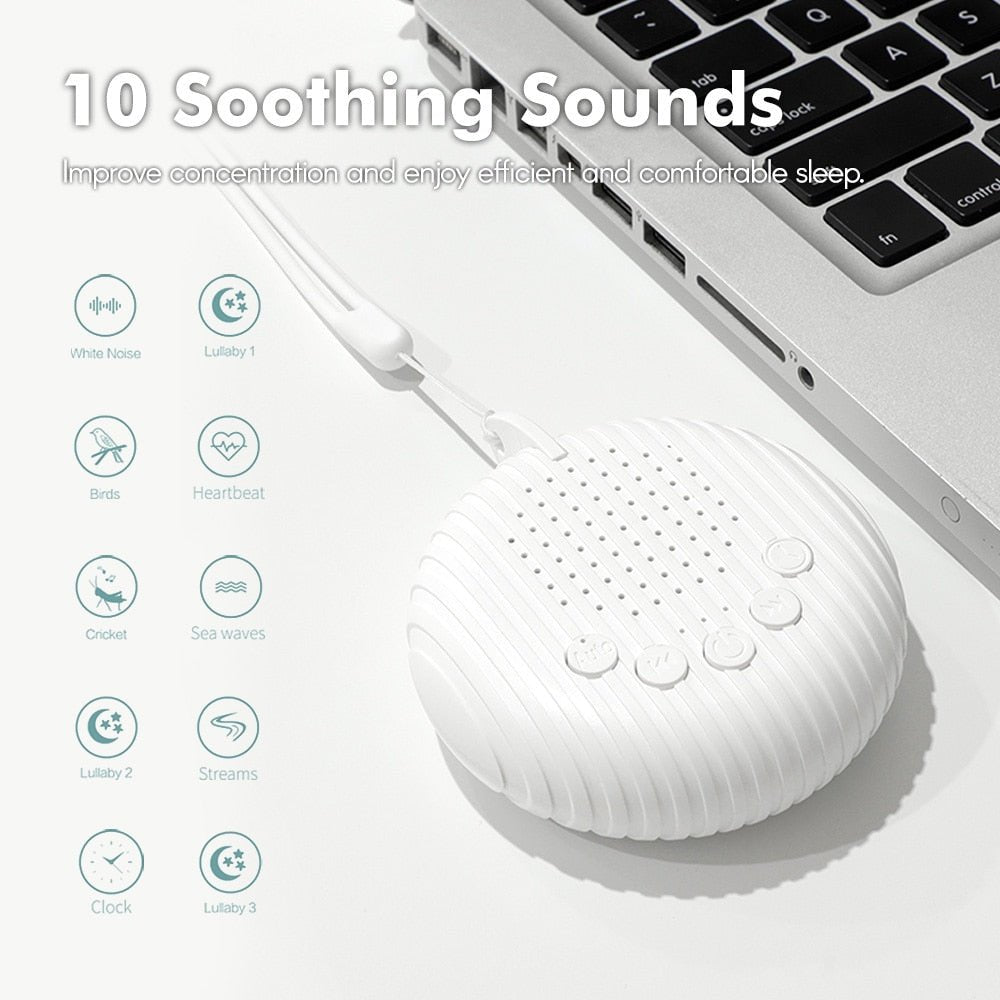 White Noise Sound Machine Portable - beunik